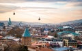 Nice panoramic view of Tbilisi from Narikala Fortress , Tbilisi , Georgia Royalty Free Stock Photo