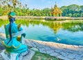 Nice park with a pond, Theingottara, Yangon, Myanmar