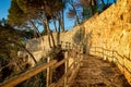 Nice path in Costa Brava near Sant Antoni de Calonge in Spain