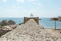 Nice pier/jetty of Black sea coast, Bulgaria