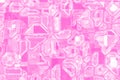 Nice pink technological electronic pattern computer graphic backdrop illustration