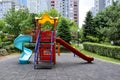 A nice playground in the park Royalty Free Stock Photo