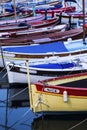 Nice port - colorful fishing boats Royalty Free Stock Photo