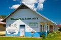 Nice public school library in Indonesia