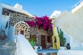 Charming old cave holiday villa in upscale Imerovigli village resort Santorini Greece Royalty Free Stock Photo