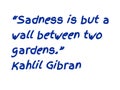 Nice quote about sadness