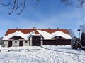 Beautiful old rebuild home, Lithuania Royalty Free Stock Photo