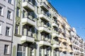 Nice renovated old apartment buildings Royalty Free Stock Photo