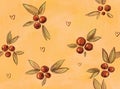 Nice retro berries or fruit pattern to use on fabric or papier or even wallpapier