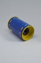 Nice Round Blue Pencil Sharpener Shot Studio Photography. Screensavers Backgrounds