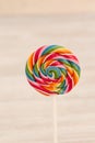 Nice round lollipop with many colors