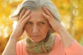 Nice sad old woman Royalty Free Stock Photo