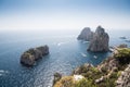 Nice seascape. The coast of Capri island