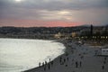 Nice is seen at late evening Royalty Free Stock Photo