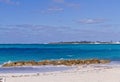 COSTAL SHOT OF ISLAND AND BLUE WATERS