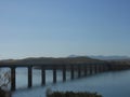 Bridge on the river Zujar Royalty Free Stock Photo