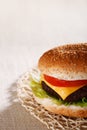 Nice and simple beef cheese burger