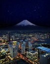 Nice sky over yokohama city Royalty Free Stock Photo