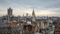 Nice skyline of Gent