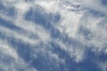 Nice skyscape. Blue sky. Fleecy clouds Royalty Free Stock Photo