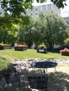 Nice Small Patio Area Outside at the Fort Wayne, Indiana Botanical Gardens