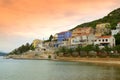 Nice small town on Adriatic coast Royalty Free Stock Photo