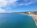 Nice, South of France sea and coast panorama Royalty Free Stock Photo