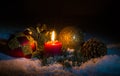 Christmas Still Life - Moody Scene in the Snow