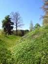 Beautiful mound in spring, Lithuania