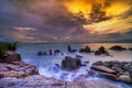 Nice Sunrise-2 View Bintan island indonesia Royalty Free Stock Photo