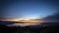 Nice sunset at the Lake Constance Royalty Free Stock Photo