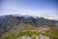 Nice sunset over mountains in Madeira - Portugal Royalty Free Stock Photo