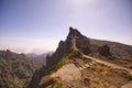 Nice sunset over mountains in Madeira - Portugal Royalty Free Stock Photo