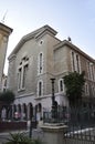 Nice, 4th september: Eglise du Sacre Coeur Church from Place de la Croix Marbre Square on Downtown of Nice France Royalty Free Stock Photo