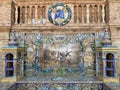 Nice tile mosaics in Seville, Spain.