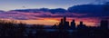 Nice toronto sunset view from parkdale Royalty Free Stock Photo