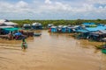 The floating village at Tonle Sap Lake Siem Reap Province Cambodia Southeast Asia Royalty Free Stock Photo