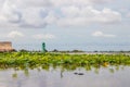 Tonle sap sea in Cambodia Asia Royalty Free Stock Photo