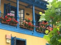 Nice traditional balcony in Oviedo, Asturias