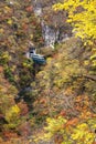 Nice view autumn foliage at Naruko Gorge Japan Royalty Free Stock Photo