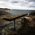 A bench at the ocean in the west coast of Norway. Stavanger