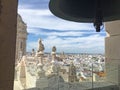 Nice view of Cadiz, roofs and lookout towers. Royalty Free Stock Photo