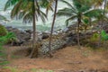 View of Havaizinho rocky beach late afternoon Royalty Free Stock Photo