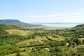Nice View of Lake Balaton and the Balaton Uplands in Hungary Royalty Free Stock Photo