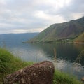 Nice view from lake Toba, Indonesia Royalty Free Stock Photo