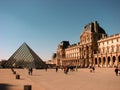 A nice view of Louvre Museum, Paris Royalty Free Stock Photo