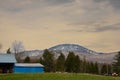 Nice view of Mount Orford from a farm Royalty Free Stock Photo