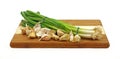 Nice view onions garlic Royalty Free Stock Photo