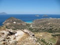 Nice view of the sea and shore of Milos Island