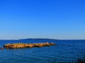 A nice view of the Sea in Suha Punta in Rab Island in Croatia Royalty Free Stock Photo